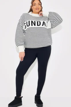 Best In the Style Stripe Sunday Knit Jumper