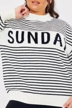 Best In the Style Stripe Sunday Knit Jumper