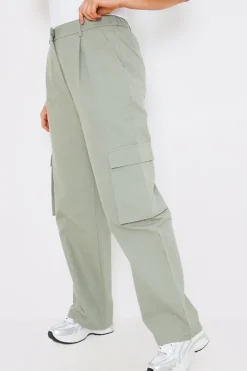 Discount In The Style Tailored Cargo Trousers Khaki