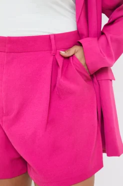 Online In the Style Tailored Co-Ord Shorts Pink