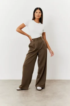 Sale In The Style Tailored Co-Ord Trouser Camel