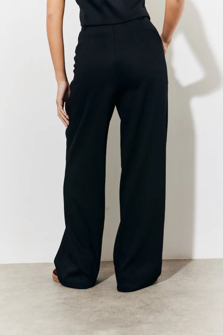 Best In The Style Tailored High Waist Trousers Black