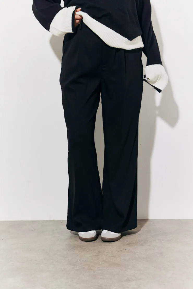 Best In The Style Tailored High Waist Trousers Black