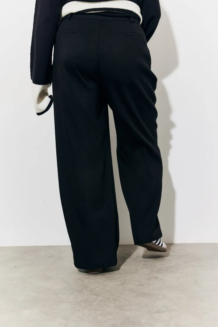Best In The Style Tailored High Waist Trousers Black