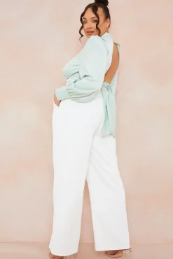 Hot In the Style Tailored Trousers White