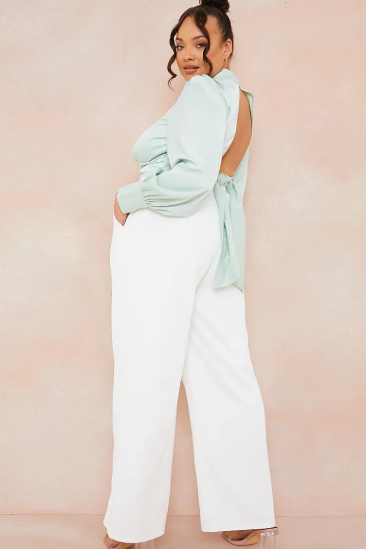 Hot In the Style Tailored Trousers White