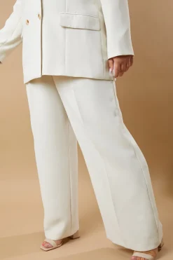 Outlet In The Style Tailored Trousers Cream