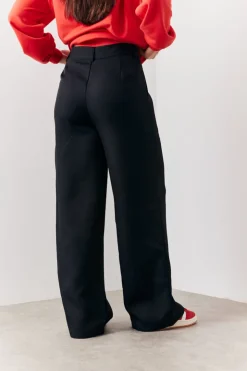 Best In The Style Tailored Wide Leg Trouser Black