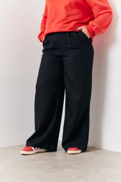 Best In The Style Tailored Wide Leg Trouser Black