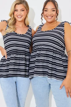 Online In The Style Tie Shoulder Smock Top
