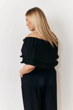 Best In The Style Ultimate Ruffle Bandeau Top Black