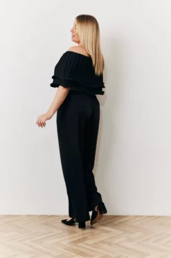 Best In The Style Ultimate Ruffle Bandeau Top Black