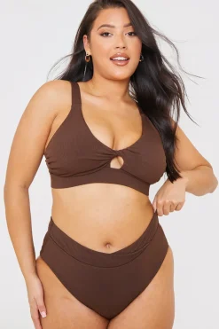 Outlet In the Style V Front Bikini Bottoms Chocolate