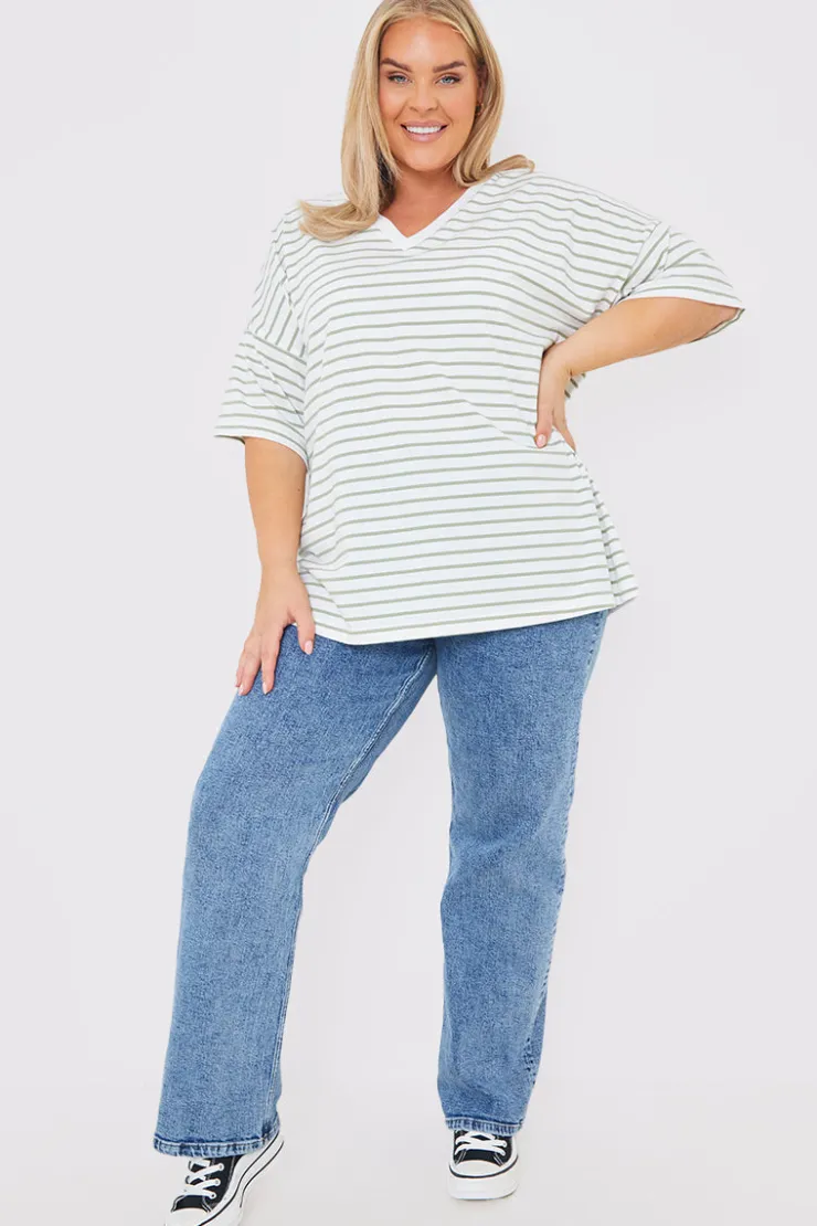 Online In the Style V Neck Oversized T-Shirt