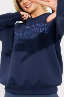 Hot In The Style V-Neck Embroidered Sport Collective Jersey Sweater