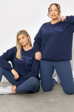 Hot In The Style V-Neck Embroidered Sport Collective Jersey Sweater