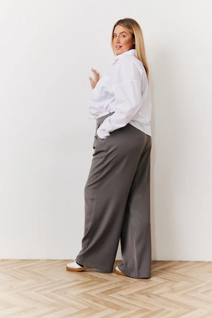 New In The Style Oversized Poplin Shirt White