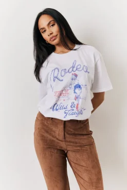 Hot In The Style Rodeo Graphic T-Shirt White
