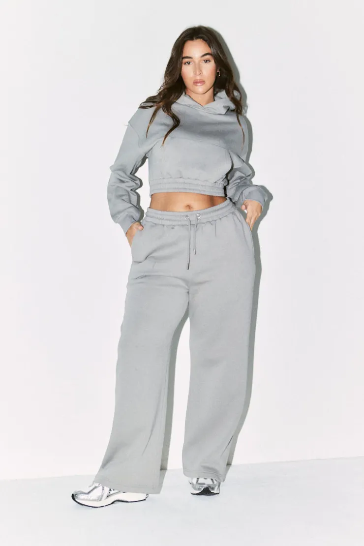 Outlet Fits Wide Leg Co-Ord Jogger Slate