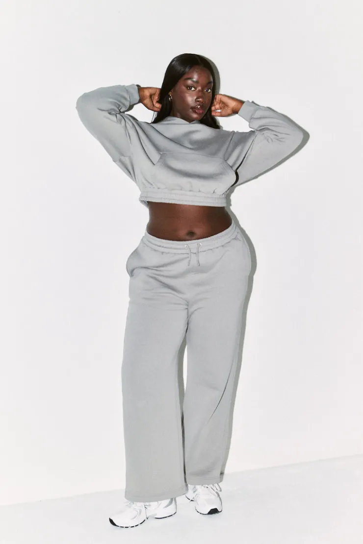Outlet Fits Wide Leg Co-Ord Jogger Slate