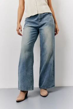 Online In The Style Wide Leg Jeans Denim