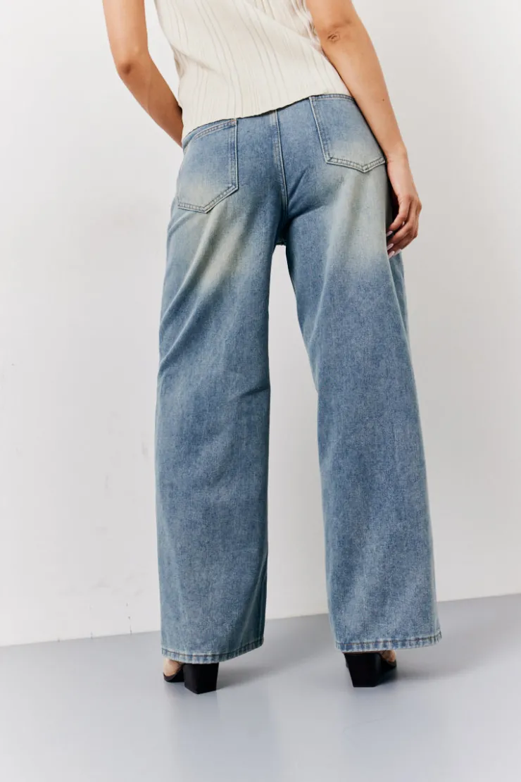Online In The Style Wide Leg Jeans Denim