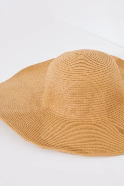 Online In The Style Wide Rim Summer Hat Tan