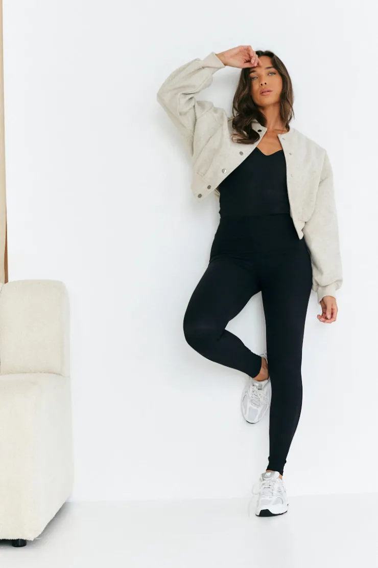 Sale In the Style Wool Bomber Stone