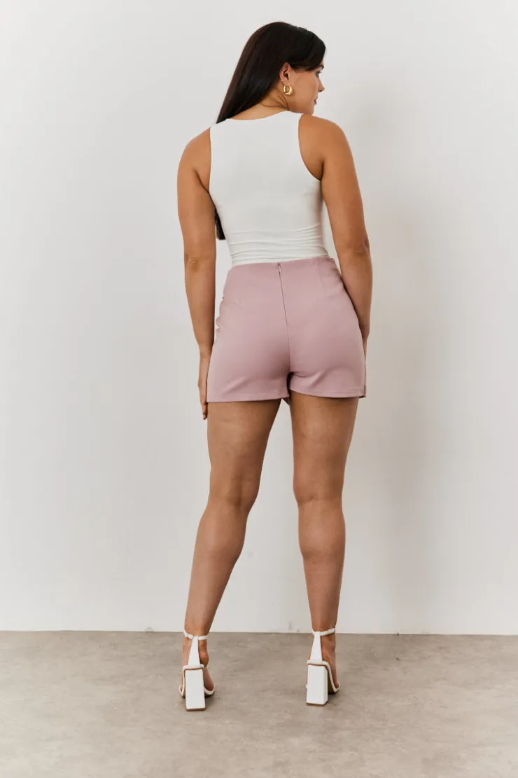 Hot In The Style Wrap Skort Lilac