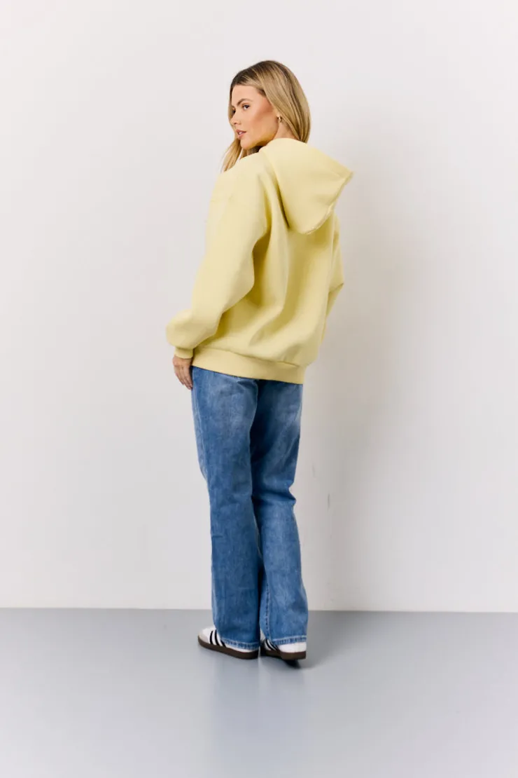 Online In The Style Graphic Oversized Hoodie Yellow